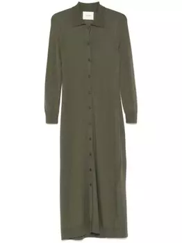 Lisa Yang платье миди Эрика, зеленый