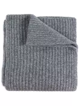 Lisa Yang ребристый кашемировый шарф, синий