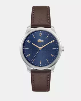 Lisbon 2011322 коричневые кожаные мужские часы Lacoste Watches, коричневый