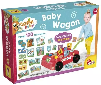 Lisciani, Carotina Baby, Игровая коробка Wagon, 57733