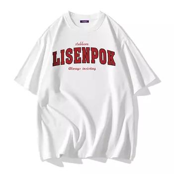 LISENPOK Футболка унисекс, Черный вместо белого