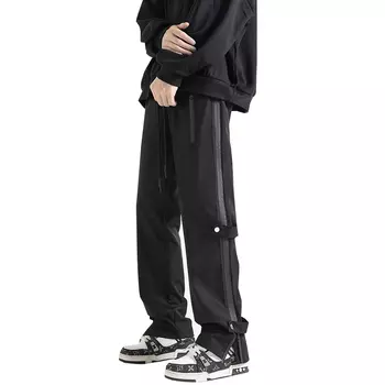 LISENPOK Повседневные брюки унисекс, Черный