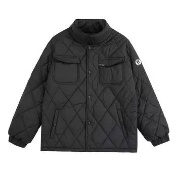 LISENPOK Стеганая куртка унисекс, Темно коричневый