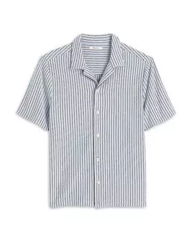 Лиссабонская вязаная рубашка Regular Fit Madewell, синий