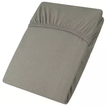 Лист Active 140x200-160x200 темно-серый хлопковый трикотаж ок. 145 г/м CelinaTex