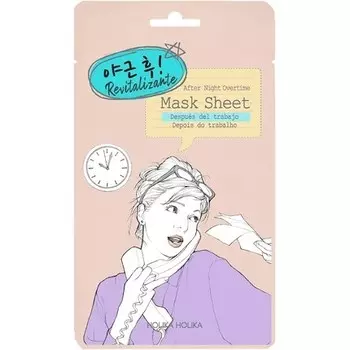 Лист маски после сверхурочной работы 18 мл, Holika Holika