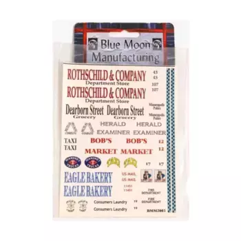 Лист с наклейками для грузовика №4, 15mm Buildings - The Night Chicago Died