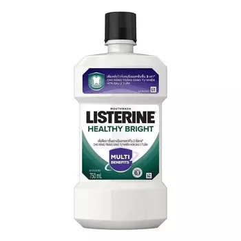 Listerine Ополаскиватель для полости рта Healthy Bright 750 мл, White