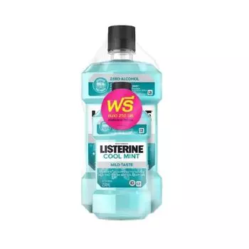 Listerine Ополаскиватель для рта Cool Mint Zero Alcohol 750 мл.+250 мл, Blue