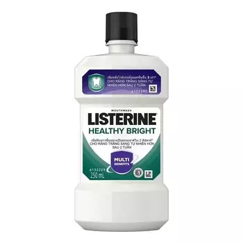Listerine Ополаскиватель для рта Healthy Bright 250 мл, White