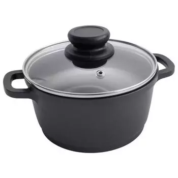 Литая алюминиевая кастрюля 1,5 л, индукционная плита с антипригарным покрытием, духовка, кухонная посуда для жарки супов Buri