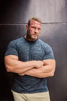 Литая футболка неравномерного переплетения Badrhino Big & Tall, синий