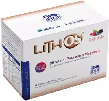 Lithos Berries Добавка с цитратом калия и магния, 60 пакетиков
