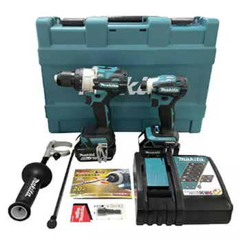 Дрель электрическая Makita DLX2455TX3, 18V + два аккумулятора 5.0Ah, зарядное устройство