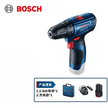 Литиевая электрическая отвертка Bosch/электрическая дрель, электрическая отвертка, литиевая электрическая дрель 12 В GSR120-LI, бытовое многофункциональное зарядное устройство