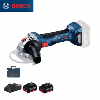 Угловая шлифовальная машина Bosch GWS 180-Li + двойная батарея 4.0Ah