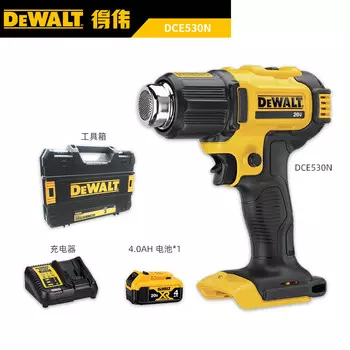 Фен промышленный Dewalt DCE530 + аккумулятор 4.0Ah, зарядное устройство