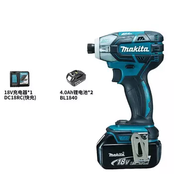 Дрель-шуруповерт Makita DTS141RME + два аккумулятора 18V/4.0Ah, зарядное устройство
