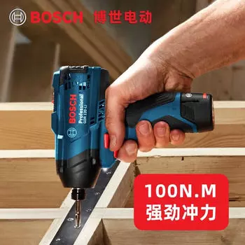 Литиевая ударная отвертка Bosch GDR 120-LI, многофункциональная бытовая профессиональная электрическая отвертка, дрель-гаечный ключ