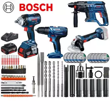 Литиевый ударный гайковерт Bosch, электрический гаечный ключ, высокий крутящий момент, втулка для строительных лесов, ветровая пушка