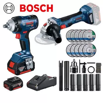 Литиевый ударный гайковерт Bosch, электрический гаечный ключ, высокий крутящий момент, втулка для строительных лесов, ветровая пушка