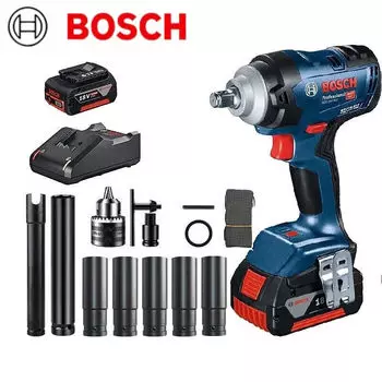 Литиевый ударный гайковерт Bosch, электрический гаечный ключ, высокий крутящий момент, втулка для строительных лесов, ветровая пушка