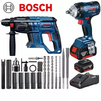 Литиевый ударный гайковерт Bosch, электрический гаечный ключ, высокий крутящий момент, втулка для строительных лесов, ветровая пушка