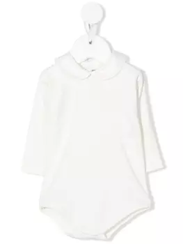 Little Bear боди с воротником Питер Пэн, белый