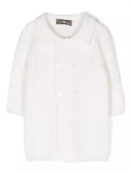 Little Bear двубортная блузка тонкой вязки, белый