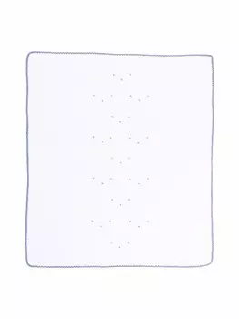 Little Bear одеяло с вышивкой, белый