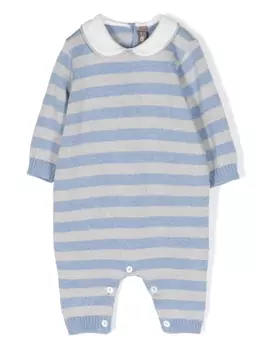 Little Bear ромпер из вирджинской шерсти в полоску, синий
