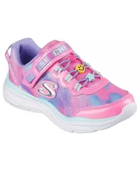 Little Girls' Power Jams — повседневные кроссовки Skech Friends с ремешком на застежке от Finish Line Skechers, оранжевый