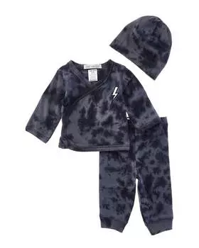 LITTLE MISH 3 шт. Набор для окрашивания в технике тай-дай, черный