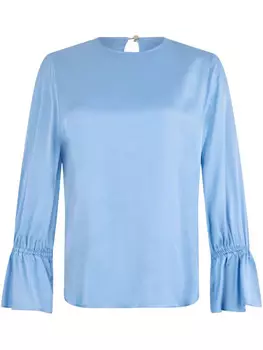 LIU JO атласная блузка, синий