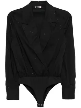 LIU JO боди со стразами, черный