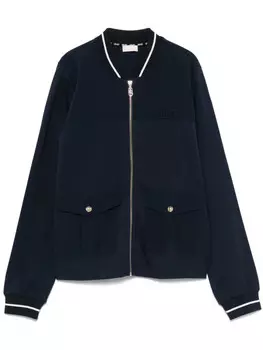 LIU JO бомбер с вышитым логотипом, синий