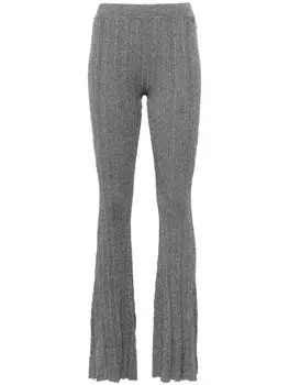 LIU JO брюки с подвеской-логотипом, серый