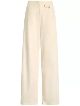 LIU JO брюки со складками, белый