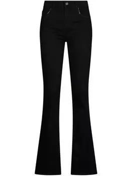 LIU JO Черные джинсы bootcut со стразами, черный