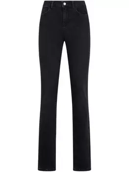 LIU JO Черные облегающие джинсы со стразами, черный