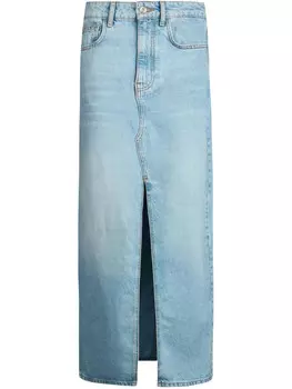 LIU JO джинсовая юбка макси, синий