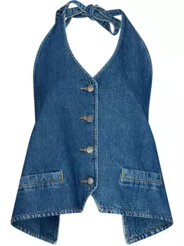 LIU JO джинсовый топ, синий