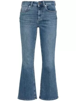 LIU JO джинсы bootcut с завышенной талией, синий