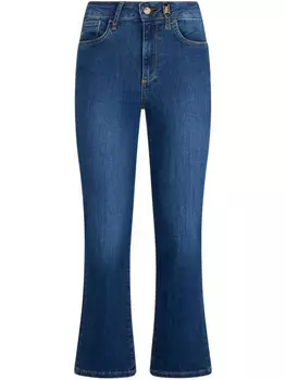 LIU JO джинсы bootcut с завышенной талией, синий