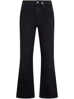 LIU JO джинсы bootcut с завышенной талией, черный