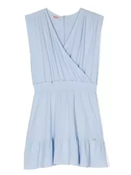 Liu Jo Kids платье без рукавов с эластичным поясом, синий
