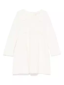 Liu Jo Kids платье с цветочной аппликацией, белый