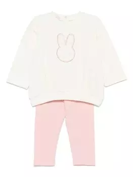 LIU JO комплект брюк с логотипом, белый