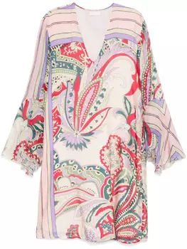LIU JO мини-платье с цветочным принтом, розовый