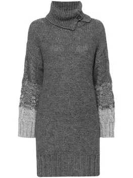 LIU JO мини-платье с косами, серый